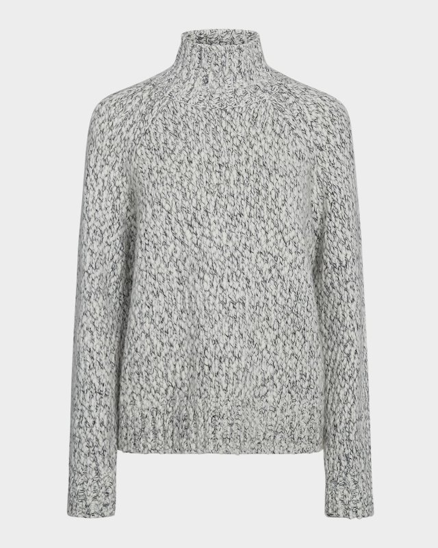 Textured Marl Turtleneck Sweater